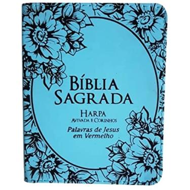 Imagem de Biblia Sagrada - Letra Grande - Pu Luxo(Azul Bebe)