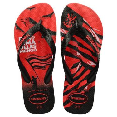 Imagem de Chinelo Masculino Havaianas Top Times Preto-Flamengo