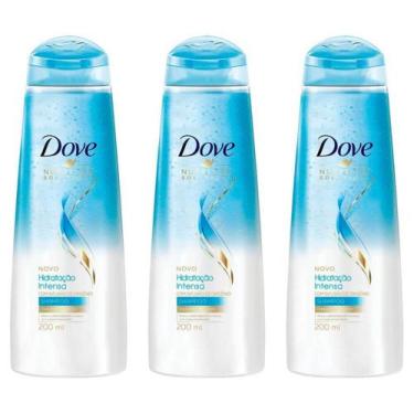 Imagem de Kit C/03 Dove Hidratação Intensa Shampoo 200ml