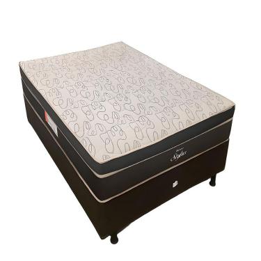 Imagem de Conjunto Box Stylus Casal 138X188X60 Molas Ensacadas Topázio