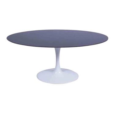 Imagem de Mesa Saarinen Oval São Gabriel 120x80cm - Base Branca