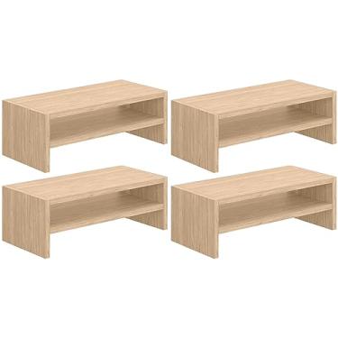 Imagem de Kit 04 Suportes Para Monitor Stand Home Office Lap 63 cm L03 Amadeirado - Lyam