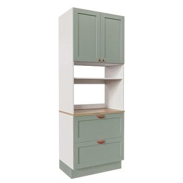 Imagem de Torre para Microondas Arizona Cabecasa Madeiramadeira Branco/menta