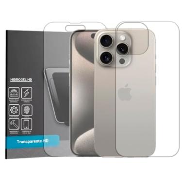 Imagem de Película Hidrogel HD Frente e Verso Para iPhone 15 Pro