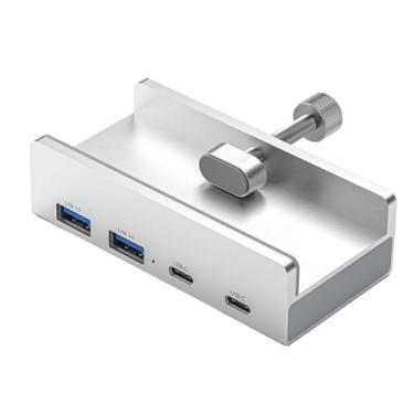 Imagem de ＫＬＫＣＭＳ 4 portas de alumínio externo doca leitor cartão docking station adaptador usb3.0 extensor hub conversor para notebooks computador, D