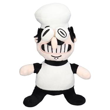 Imagem de Brinquedo Macio Recheado Pizza, Pizza Masculino Chef Brinquedos Travesseiro Brinquedo Macio Pizza Peppino Brinquedos Travesseiro Dos Desenhos Animados Pelúcia Volta Almofada Presente Toygame Fãs Prese