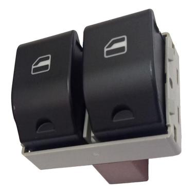 Imagem de Botão de Vidro Elétrico Duplo Gol G4/G5/Fox/Crossfox/Polo - 1 Estagio (Fundo Marrom)