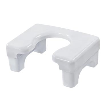 Imagem de Ioensy Cadeira de agachamento para banheiro, cadeira de agachamento para pés, painel amplo para trabalho pesado, mictório de cócoras para banheiro e hotel, branco