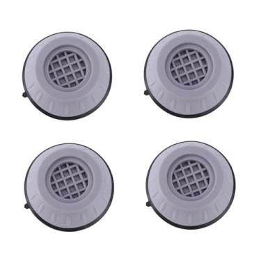 Imagem de OSALADI Almofada Para Máquina De Lavar 4 Peças Móveis Almofadas Para Pernas Absorvente De Ruído Almofada Móvel Antivibração Secador Tapete Antiderrapante Máquina De Secar