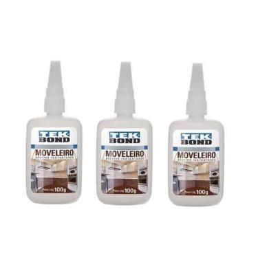 Imagem de 03 Un Cola Adesivo Instantânea Tekbond Moveleira 793 100Gr