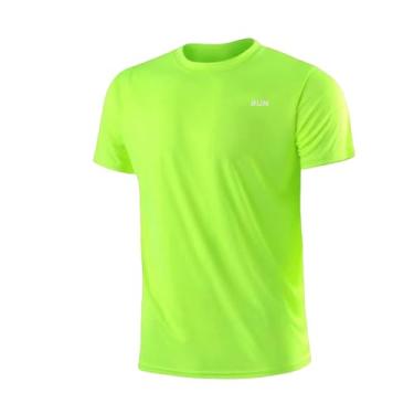 Imagem de Camiseta Térmica Anti-Suor com Secagem Rápida para Treino, Academia e Esportes, Masculina (BR, Alfa, G, Regular, Verde)