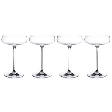 Imagem de Champagne Saucer - Set of 4 Glasses - Belle Coupe - Cocktail - Glass - Crystal - Glasses - Classic Clear - 11 Oz. - by Majestic Gifts Inc. - Made in Europe
