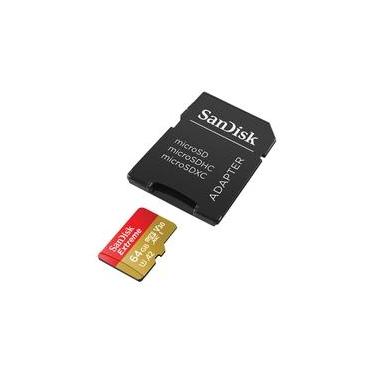 Imagem de Cartão de Memória SanDisk MicroSD Extreme 64GB Classe 10 - SDSQXAH-064G-GN6AA
