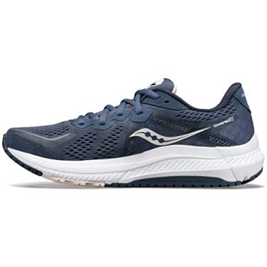 Imagem de Saucony Tênis de corrida feminino Omni 20, Índigo/Blush, 6.5