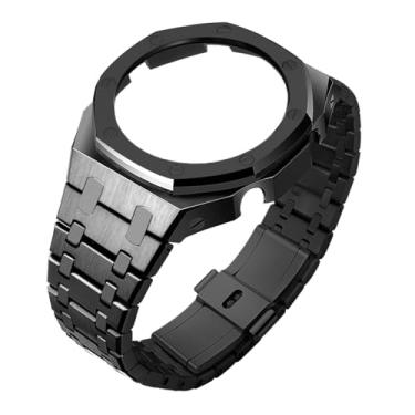 Imagem de GA2100 Kit de substituição de capa de relógio de metal, acessórios de moldura de aço inoxidável compatíveis com relógios Casio Gshock GA2100/GA-2110 masculinos (preto)