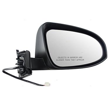 Imagem de Brock Espelho retrovisor lateral de substituição para passageiros compatível com Yaris Hatchback 87915-0D430-C0 2015-2018