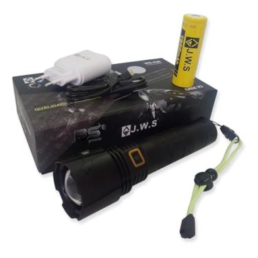 Imagem de Lanterna Tática caça vigilancia segurança campo Jws Led V3 Tocha Poderosa Com Quebra Vidro
