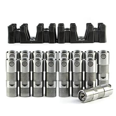 Imagem de Elevadores de rolos hidráulicos e 4 bandejas de guias de substituição para 12499225 12595365 Compatível com motor Chevy GM LS1 LS2 LS3 LS6 LS7 4.3L 4.8L 5.3L 5.7L 6.0L