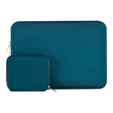Imagem de MOSISO Bolsa De Manga Compatível Com 2019 Macbook Pro De 16 Touch Bar A2141, 15-15,6 Macbook Pro Retina 2012-2015, Notebook, Capa De Neoprene Repelente À Água Com Estojo Pequeno, Deep Teal