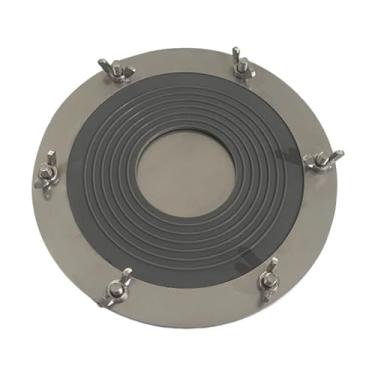 Imagem de Almencla Tenda fogão jack tubo de telhado piscando silicone tubo de vedação capa queimador de madeira encaixe de tubulação de combustão piscando para cabines, cinza