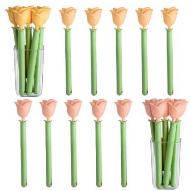 Imagem de Ouliget Clipe magnético de vedação de geladeira, lindos clipes de pacotes de alimentos em forma de rosa, clipes de chip com caixa de armazenamento de ímãs, ímãs de geladeira, clipe de saco de frescor