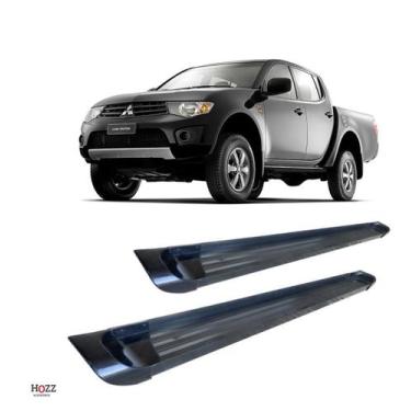 Imagem de Estribo L-200 Triton 2008 a 2016 Plataforma de Alumínio Preto - HOZZ