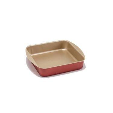 Imagem de Assadeira Tabuleiro Quadrada Aluminio Cereja 03 7.2 L - Marcolar