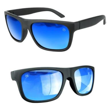 Imagem de oculos sol emborrachado masculino proteção uv praia verao original len