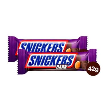 Imagem de Kit 2 Chocolate Snickers Dark 42g