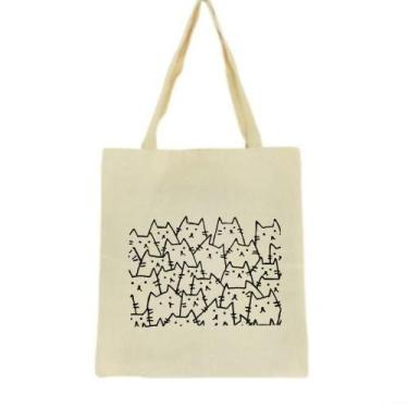 Imagem de Bolsa Ecobag 100% algodão CATS - CARIOCA MAIS