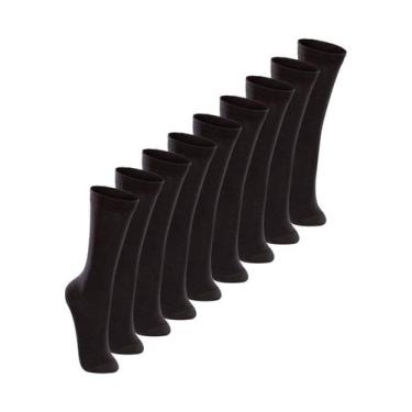 Imagem de Kit 9 Pares de Meias 3/4 Infantil Lupo 2670-047, Preto, 24-29