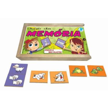 Imagem de Jogo da Memória Infantil Animais e Seus Filhotes - Simque