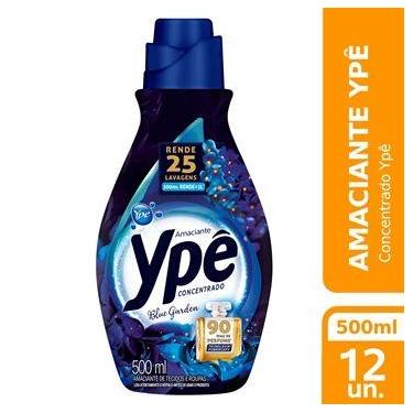 Imagem de Amaciante Ypê Concentrado Blue 500ml Embalagem com 12 Unidades