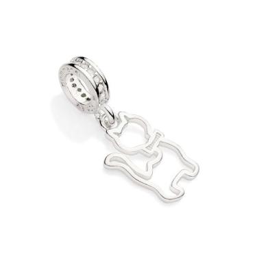 Imagem de Berloque gato de prata 925 BRANCO 840101 Rommanel, Branco