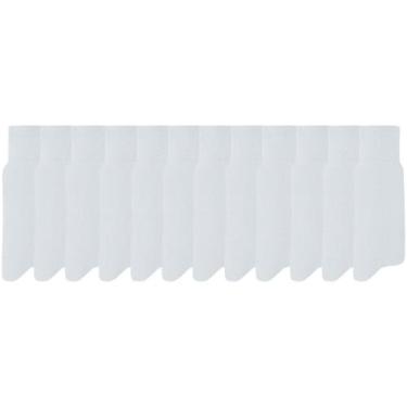 Imagem de Kit Com 12 Pares De Meias Social Masculina Mash 100% Algodão, Branco, 