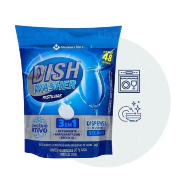 Imagem de Detergente Sabao Lava Louças Com 48 Pastilhas Members Mark - Member's 