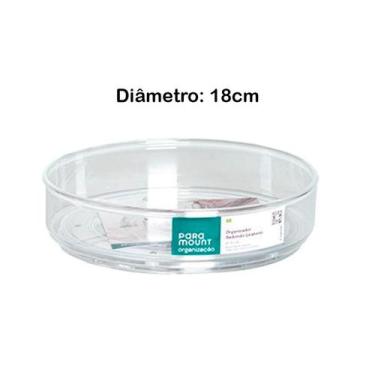 Imagem de Organizador Porta Maquiagem Raso Redondo Giratório 18x4CM - Paramount
