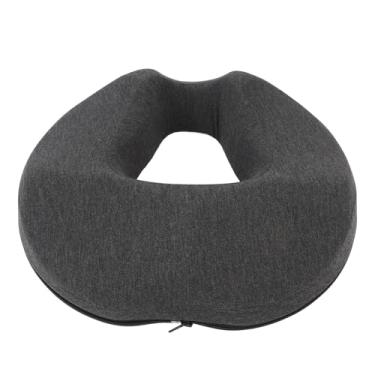 Imagem de Almofada de Assento de Rosquinha, Almofada de Assento de Cadeira de Espuma de Memória Com Travesseiro de Cadeira Portátil Em Forma de U para Carro de Avião de Escritório Em Casa