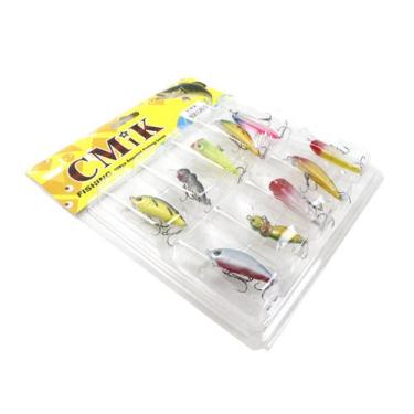 Imagem de Kit 10 Iscas Artificiais Cmik Diversas