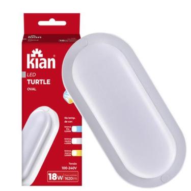 Imagem de Arandela Tartaruga Led Branca IP65 18w Branco Neutro 4000K - KIAN, LED