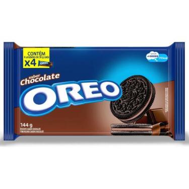 Imagem de Biscoito Recheado Sabor Chocolate Oreo 144g