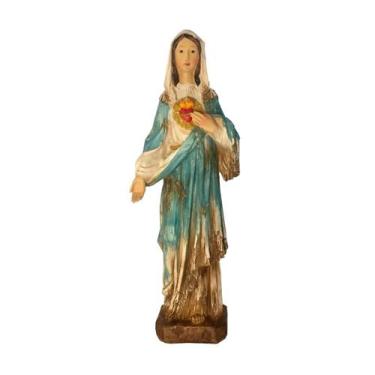 Imagem de Imagem Sacra Em Resina Do Imaculado Coração De Maria - Wincy, 38cm