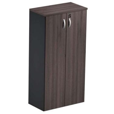 Imagem de Armário alto Fechado com 2 Portas 1,610,800,45 m London/Preto Maranell