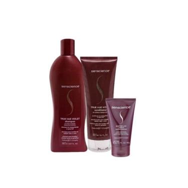 Imagem de Kit Senscience True Hue Violet Duo Moisture Lock (3 Produtos)