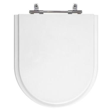 Imagem de Assento Sanitário Riviera Branco Tampa para Vaso Celite Madeira Laquea