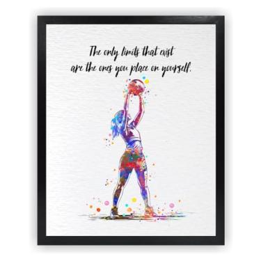 Imagem de Dignovel Studios 20 x 25 cm sem moldura bola treino fitness aquarela arte impressão exercício HIIT academia mulher esportes citação motivacional decoração pendurar parede DN931
