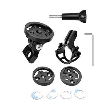 Imagem de Suporte frontal para bicicleta compatível com bicicleta dobrável Brompto n/3sixty, adaptadores compatíveis com Garmin/Bry ton/Wa hoo Bike GPS Computer Light Holder Go Pro Combo Kit