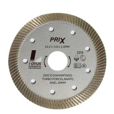Imagem de Disco Diamantado Turbo Porcelanato 110 X 1,0mm Prix Lotus