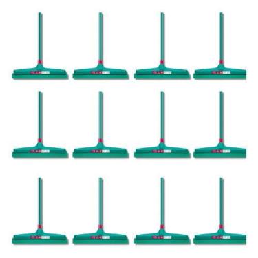 Imagem de Kit 12 Rodo Vai E Vem Interno Plus Noviça M 40cm