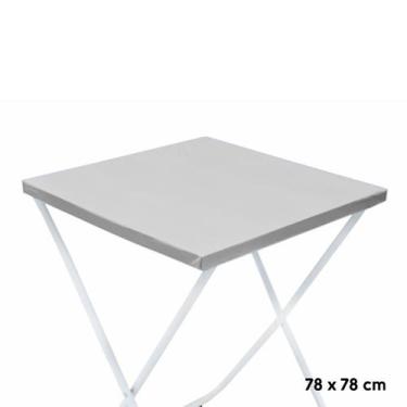 Imagem de Toalha Plástica Cobre Manchas Perolizada - 78 x 78 cm - Prata - 10 uni